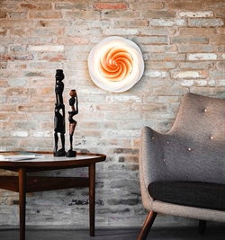 SWIRL loftlampe / væglampe Small, kobber