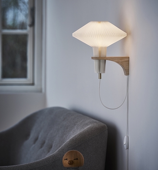 204 The Mushroom væglampe, eg
