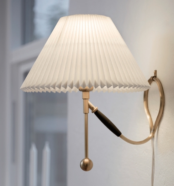 306 bordlampe / væglampe, messing/papir