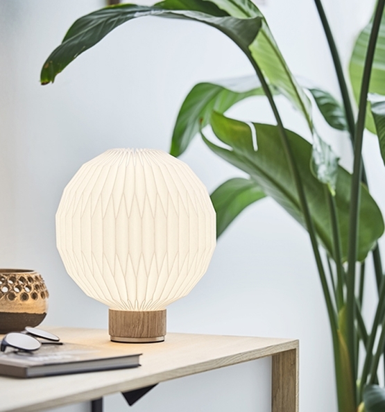 375 bordlampe small, lys eg/papir
