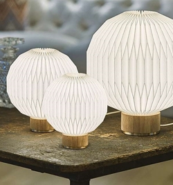 375 bordlampe X-small, lys eg/papir