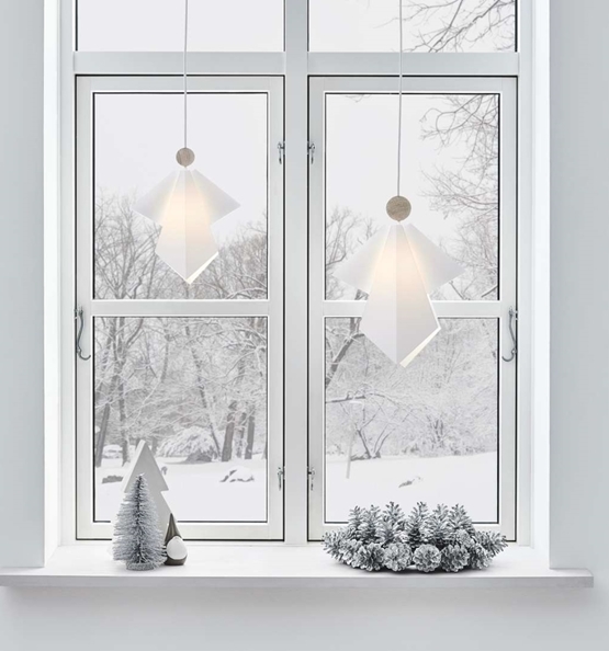 Angel Gabriel Small, hvid/lys eg