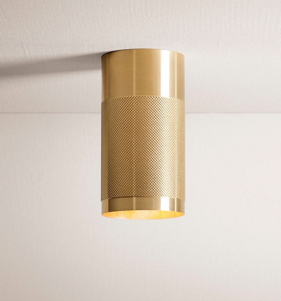 Thorup Copenhagen Patrone påbygnings loftspot/downlight, solid messing, 120 mm