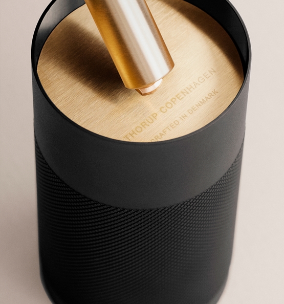 Thorup Copenhagen Patrone loftskinne spot, sort-bruneret messing, 120 mm