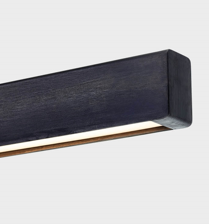 Model Væglampe 200 Blåneret Rustfrit Stål