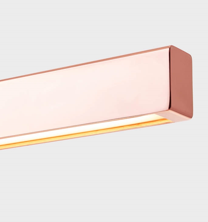 Model Væglampe 250 Poleret Kopper