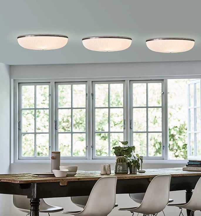 Lamella Ø50 loftlampe / væglampe, alu