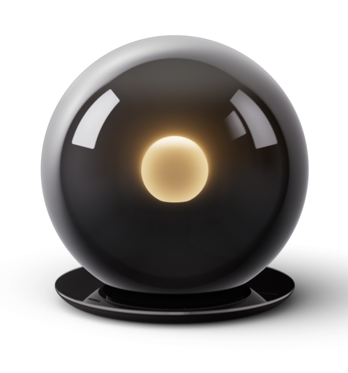 Occhio Luna Basso bordlampe, dark chrome