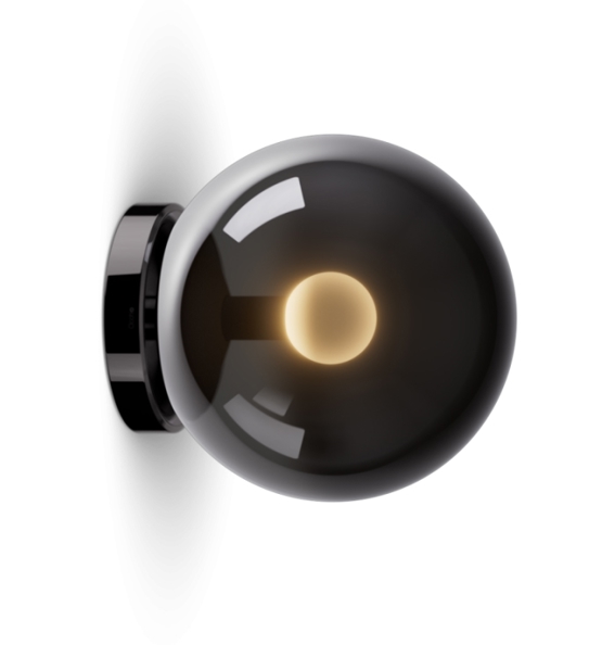 Occhio Luna Scura 200 Up væglampe, dark chrome
