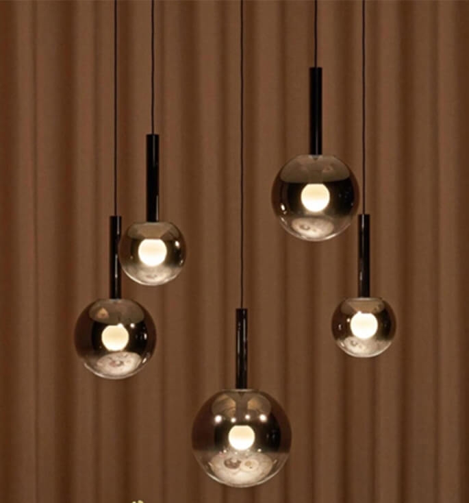 Occhio Luna Sospeso Cloud 5, dark chrome