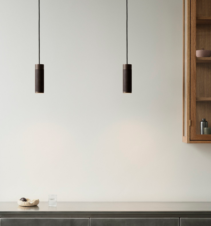 Thorup Copenhagen Patrone pendel, bruneret messing, 200 mm