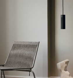 Thorup Copenhagen Patrone pendel, sort-bruneret messing, 200 mm