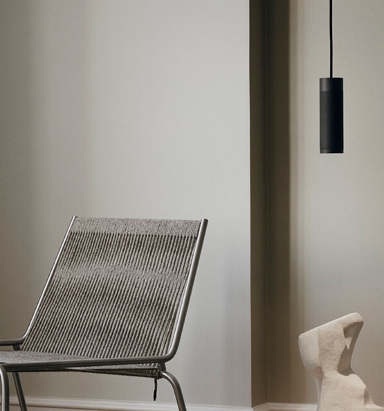 Thorup Copenhagen Patrone pendel, sort-bruneret messing, 200 mm