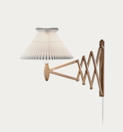 Sax 234-6/21 væglampe, lys eg/standardskærm