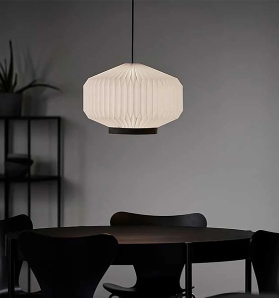 Shibui pendel large, hvid/sort