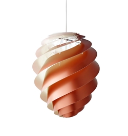 Swirl 2 pendel medium, kobber