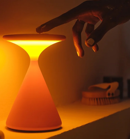 Salt batterilampe, blood orange