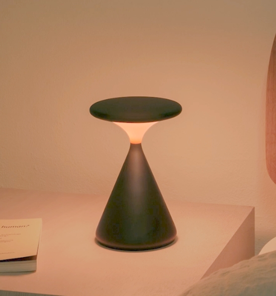 Salt batterilampe, sort