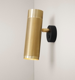 Thorup Copenhagen Patrone væglampe, messing, 200 mm