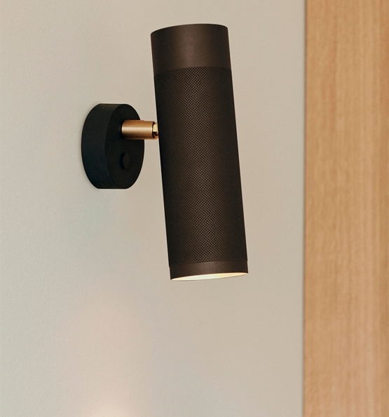 Thorup Copenhagen Patrone væglampe, bruneret messing, 200 mm