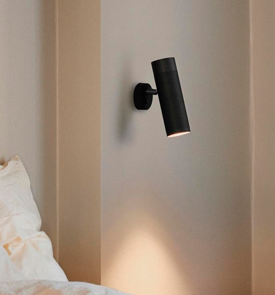 Thorup Copenhagen Patrone væglampe, bruneret messing/mørk, 200 mm