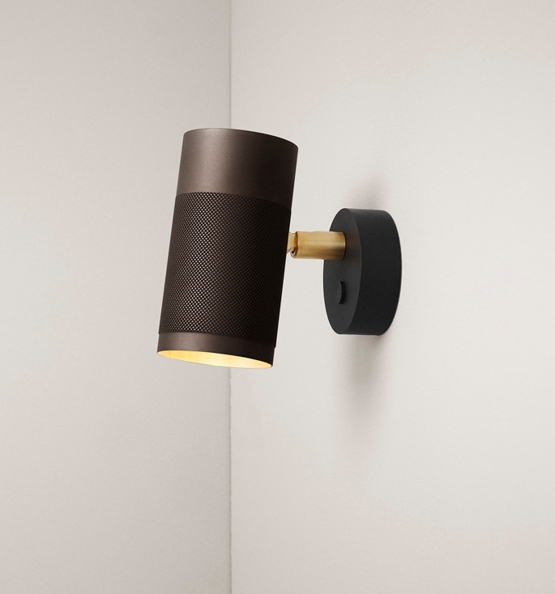 Thorup Copenhagen Patrone væglampe small, bruneret messing, 120  mm