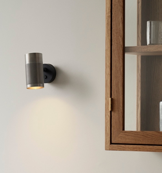 Thorup Copenhagen Patrone væglampe small, nikkel malet messing, 120  mm