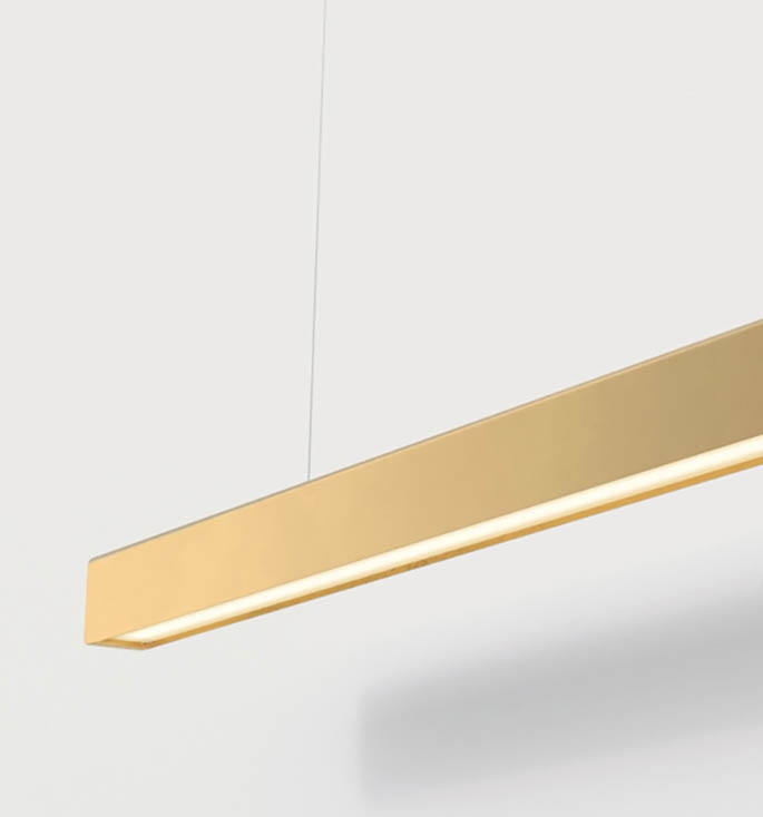 I-model pendel u/ledning 250, poleret messing