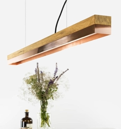 C1o pendel egetræ/kobber