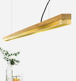 C3o pendel, egetræ/messing for dæmpning