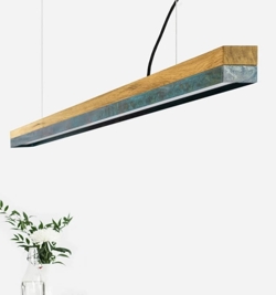 C3o pendel, egetræ/oxideret kobber