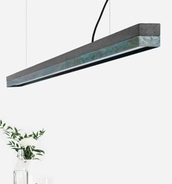 C3 pendel, mørkegrå beton/oxideret kobber for dæmpning