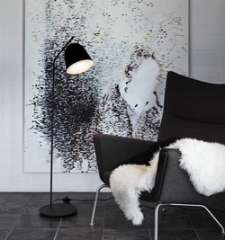 Caché gulvlampe, sort