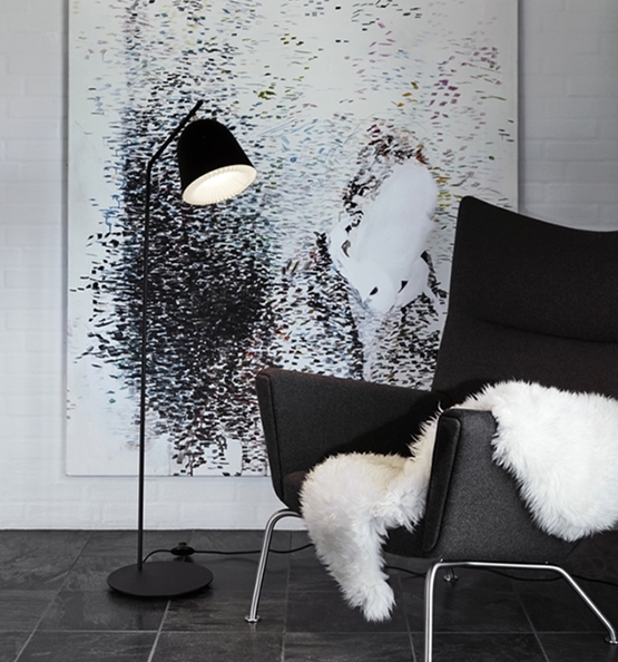 Caché gulvlampe, sort