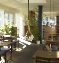 Dugdråben pendel, børstet messing