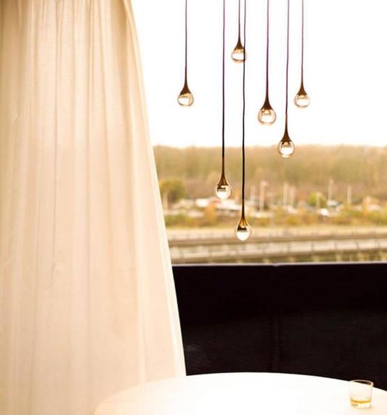 Dugdråben pendel, bruneret messing