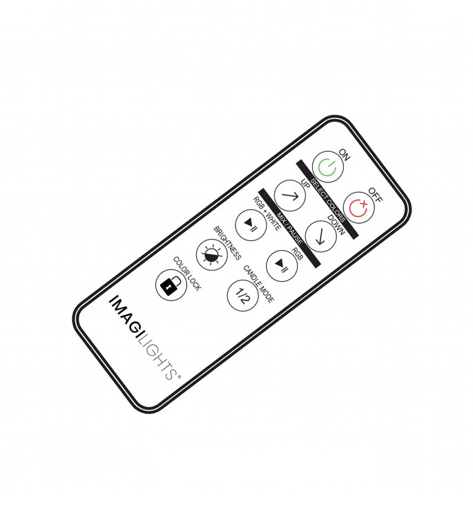 Remote til Imagilights batterilampe
