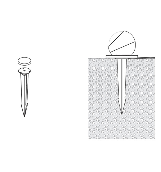 Occhio jordspyd / earth spike til Sito basso