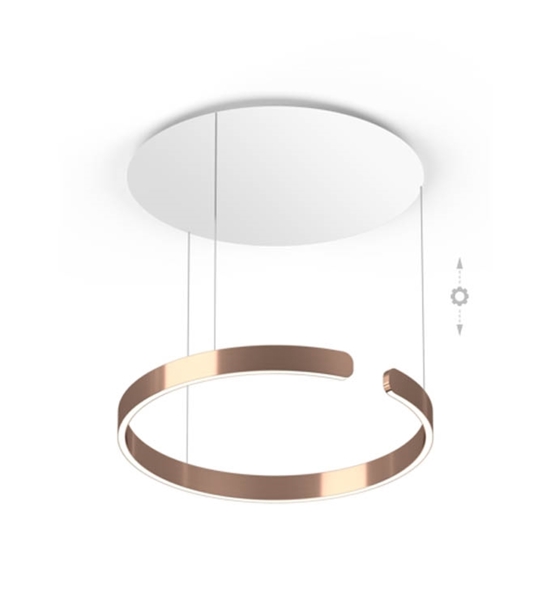 Occhio Mito Sospeso 60 move pendel, smal, air, rose gold