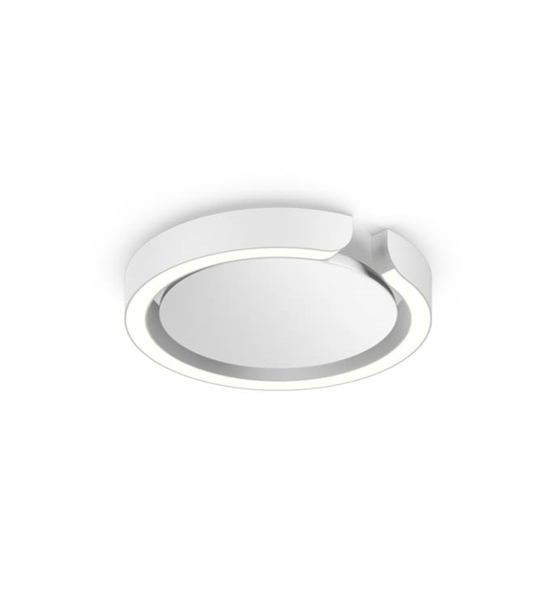 Occhio Mito soffitto 20 bred væg- og loftlampe m/air, mat hvid