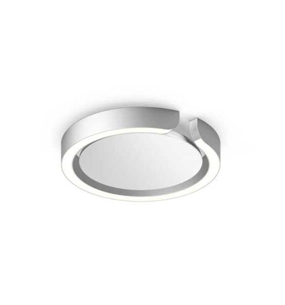 Occhio Mito soffitto 20 smal væg- og loftlampe, mat sølv