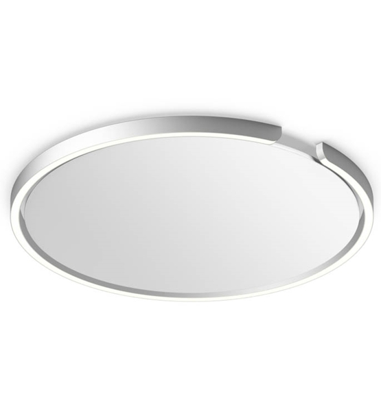 Occhio Mito soffitto 60 bred væg- og loftlampe, mat sølv