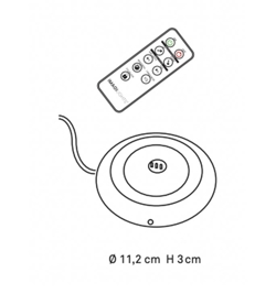 Lader 1 stk + 1 remote til Imagilights batterilamper