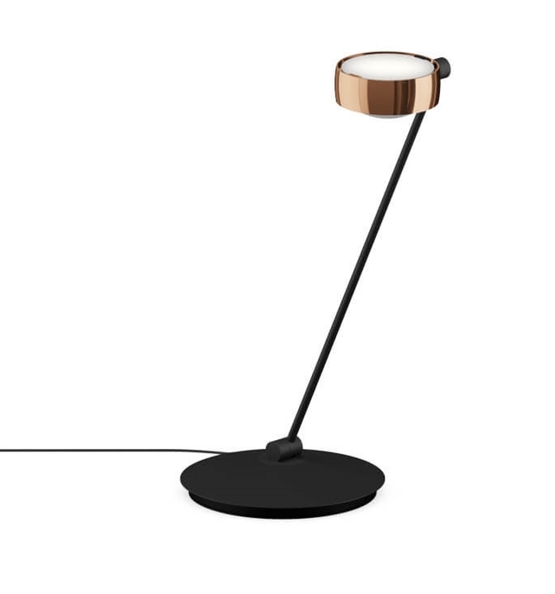 Occhio Sento tavolo E, venstre, rosegold/mat sort